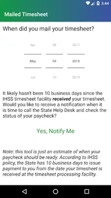 IHSS Help android App screenshot 2